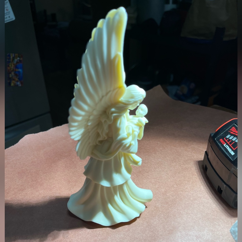 Elegant Cream Angel Sculpture